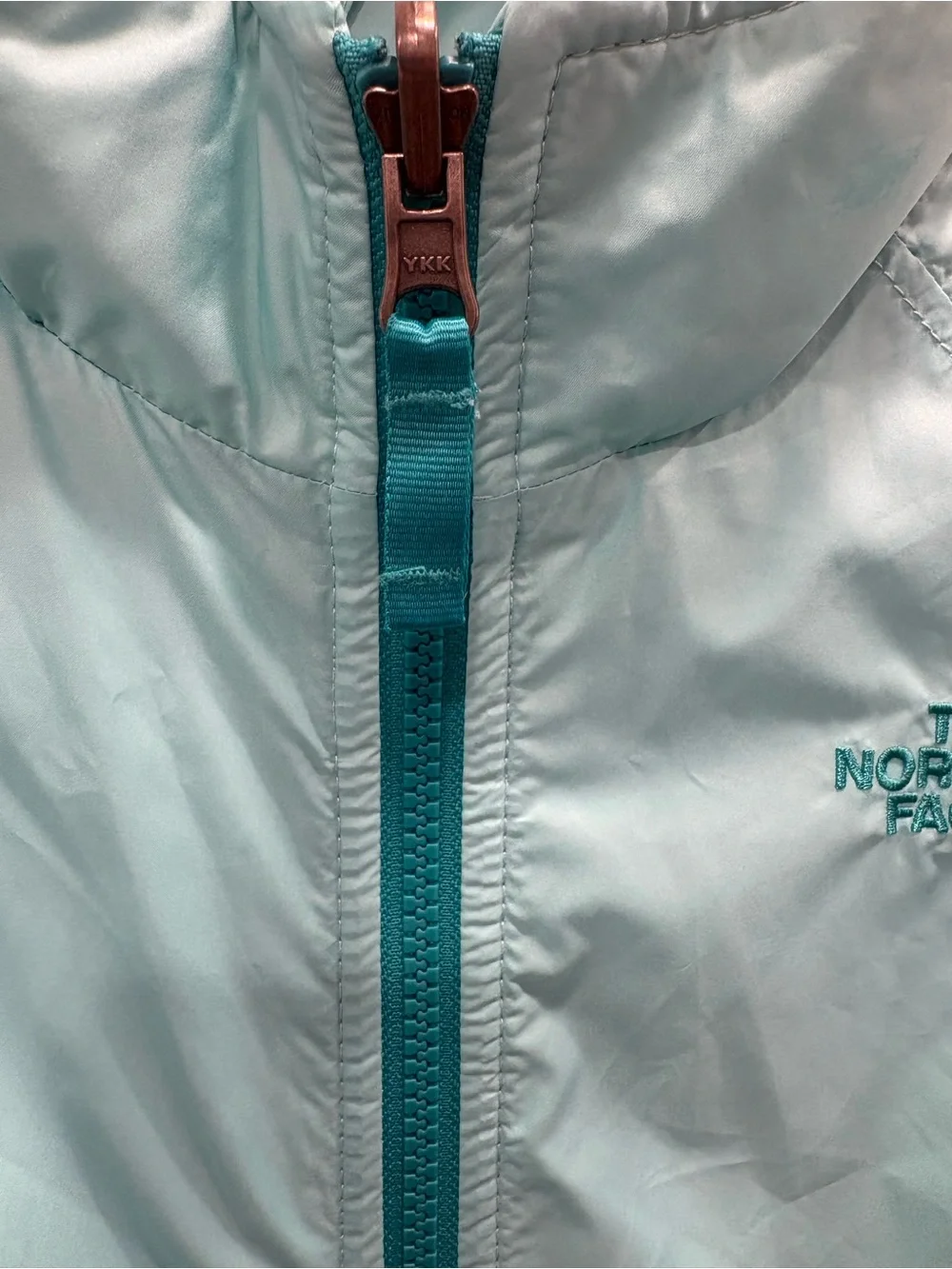 The North Face Girls Insulated Puffer Jacket Blue Size S 7/8